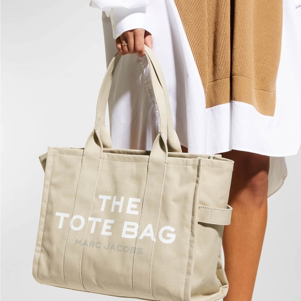 Marc Jacobs Cream Canvas Tote Bag